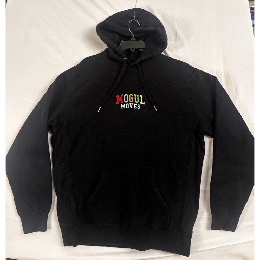 Mogul Moves Hoodie Mens M Black Pullover Streetwear Hip Hop Sweatshirt